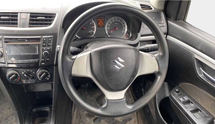 2014 Maruti Swift VXI, Petrol, Manual, 80,463 km, Steering Wheel Close Up