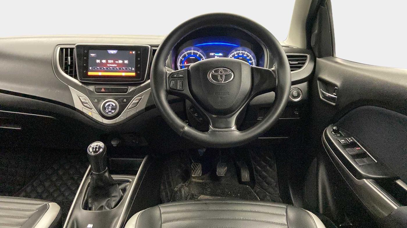 2019 Toyota Glanza G, Petrol, Manual, 78,657 km, Steering Wheel Close Up