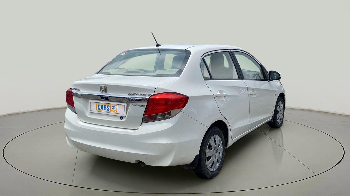 2015 Honda Amaze 1.2L I-VTEC S, Petrol, Manual, 14,995 km, Right Back Diagonal