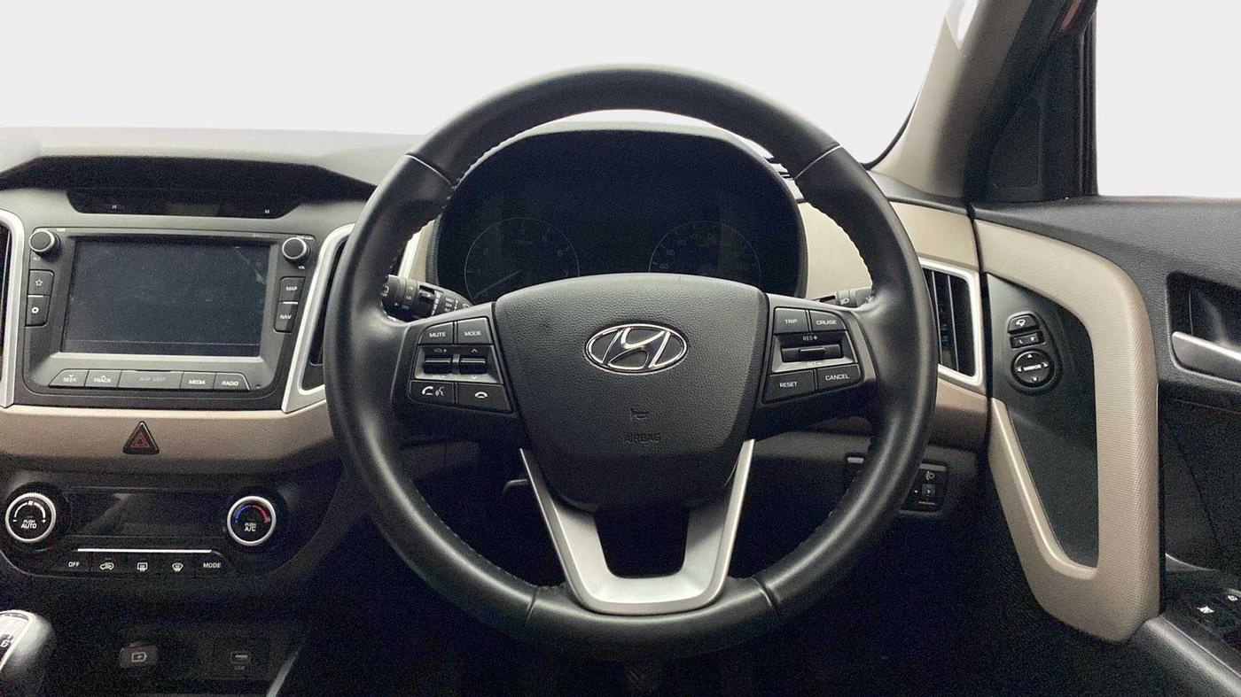 2019 Hyundai Creta SX 1.6 PETROL, Petrol, Manual, 21,577 km, Steering Wheel Close Up