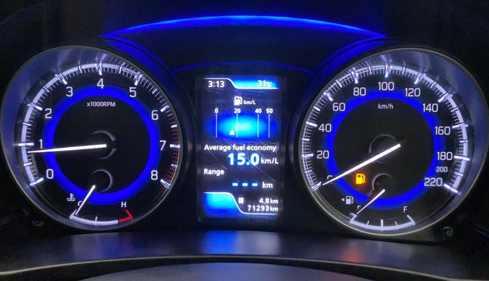 2018 Maruti Baleno ALPHA PETROL 1.2, Petrol, Manual, 71,338 km, Odometer Image