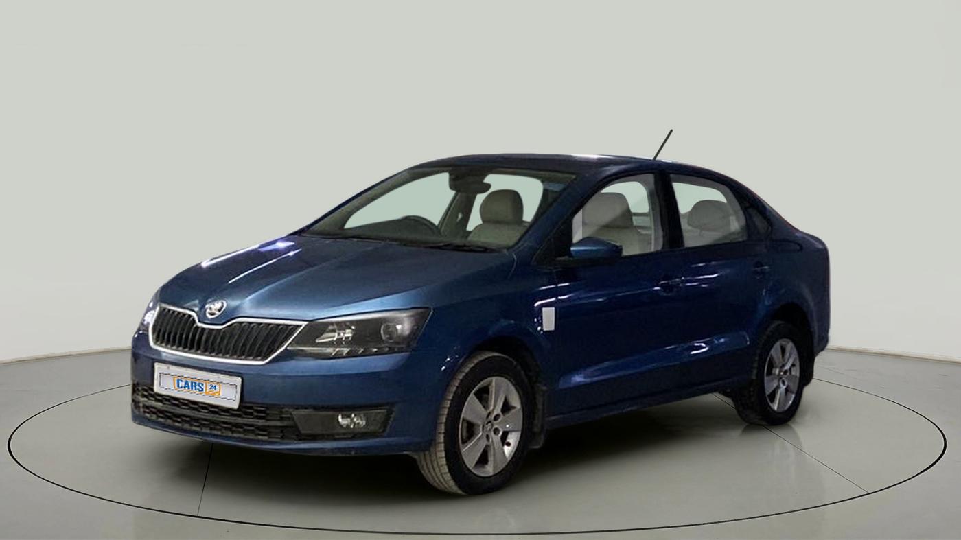 2017 Skoda Rapid AMBITION 1.6 MPI AT, Petrol, Automatic, 1,00,001 km, Left Front Diagonal