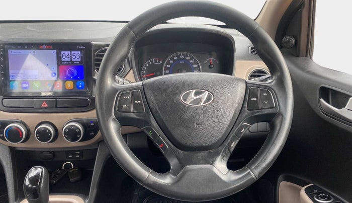 2015 Hyundai Grand i10 ASTA AT 1.2 KAPPA VTVT, Petrol, Automatic, 80,638 km, Steering Wheel Close Up