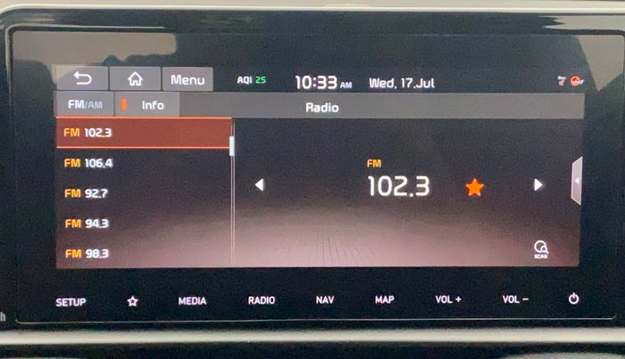 2020 KIA SONET GTX PLUS 1.0 DCT, Petrol, Automatic, 47,080 km, Infotainment System