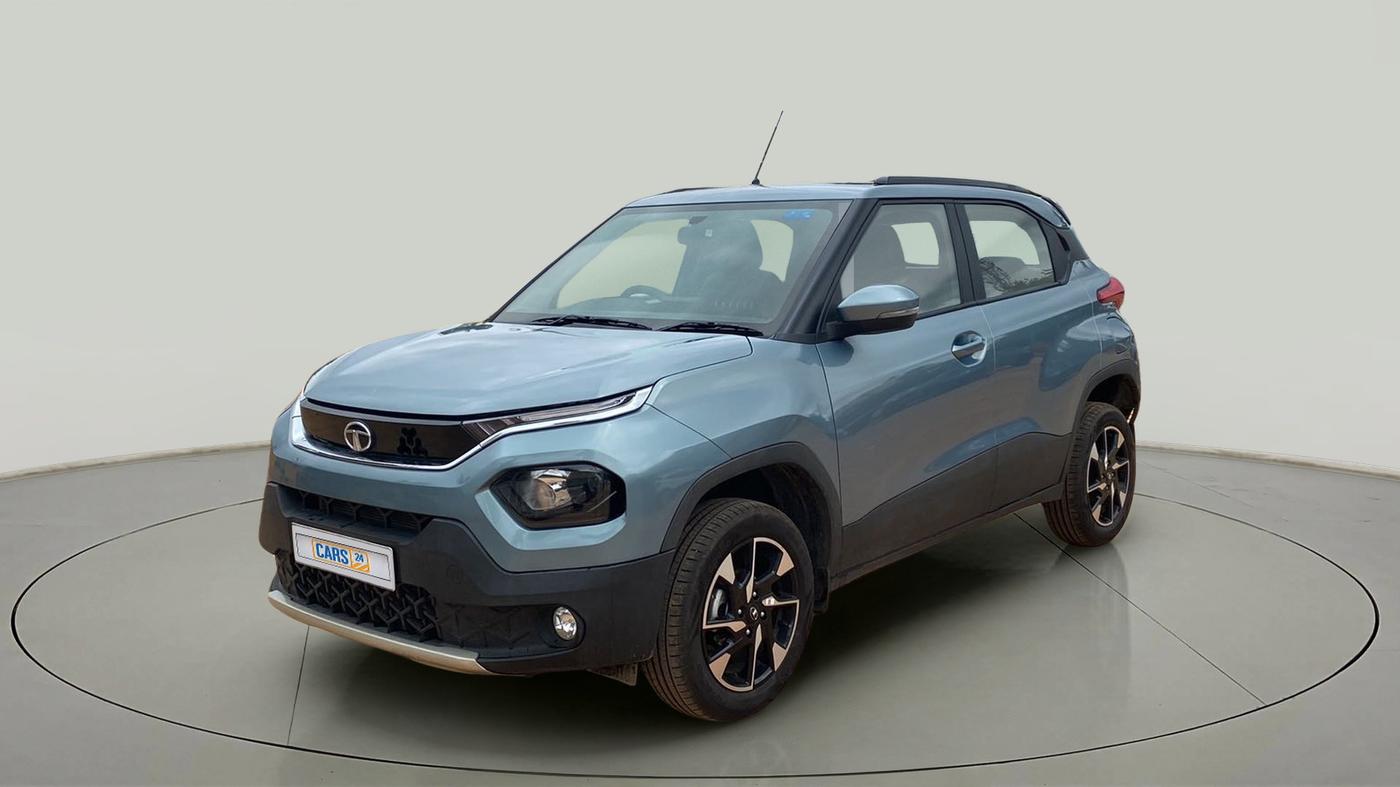 2022 Tata PUNCH ACCOMPLISHED DAZZLE PACK AMT, Petrol, Automatic, 3,572 km, Left Front Diagonal
