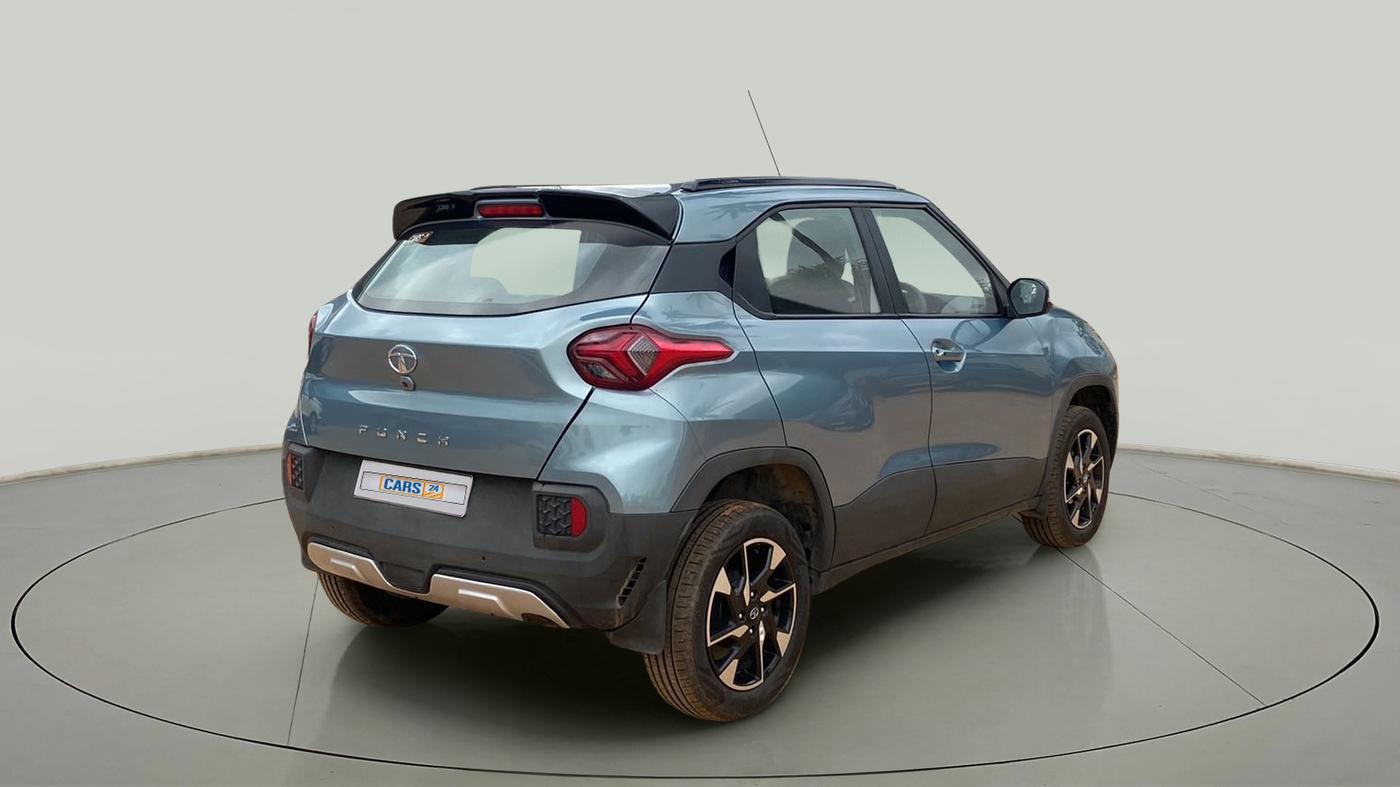 2022 Tata PUNCH ACCOMPLISHED DAZZLE PACK AMT, Petrol, Automatic, 3,572 km, Right Back Diagonal