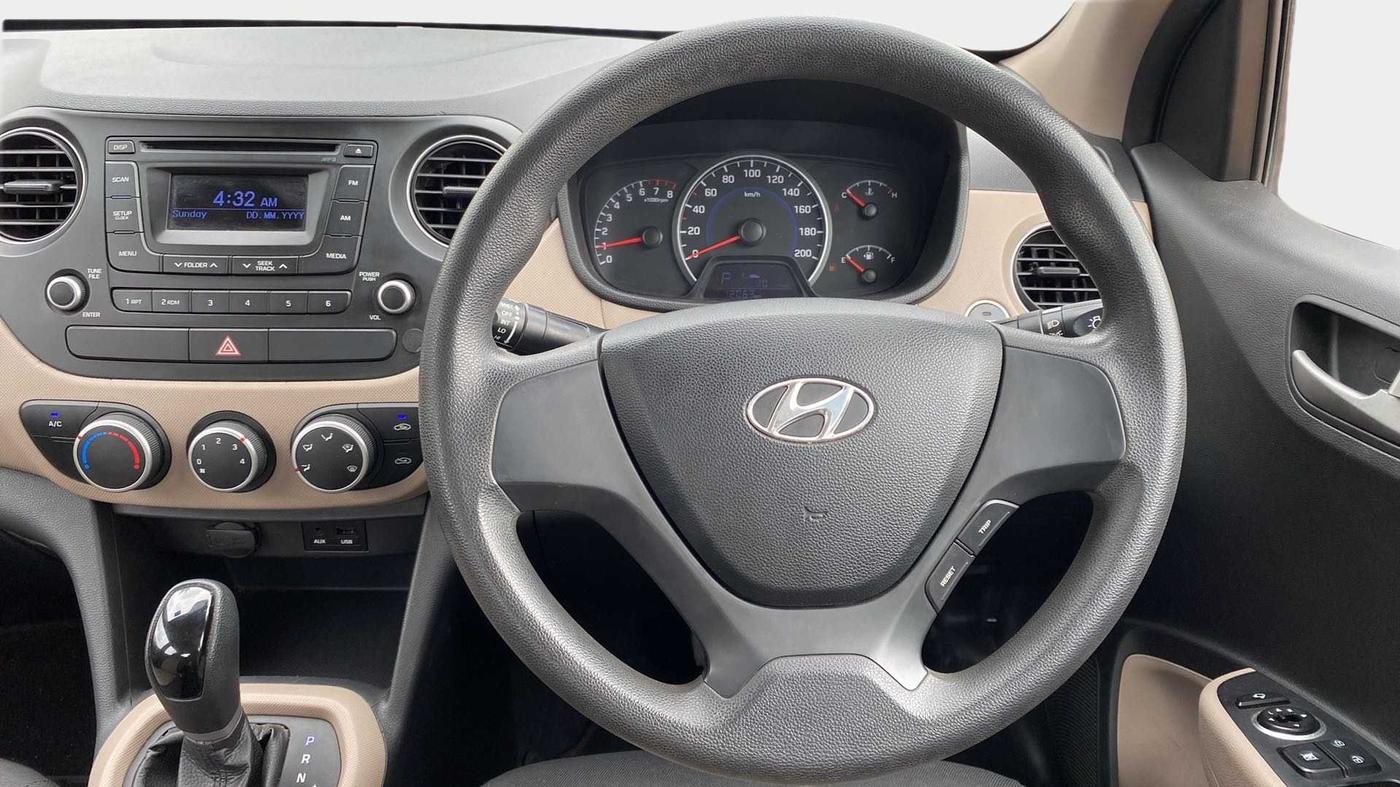 2014 Hyundai Grand i10 ASTA AT 1.2 KAPPA VTVT, Petrol, Automatic, 12,047 km, Steering Wheel Close Up