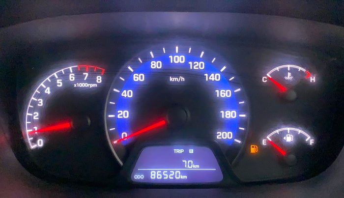 2014 Hyundai Xcent S (O) 1.2, Petrol, Manual, 86,591 km, Odometer Image