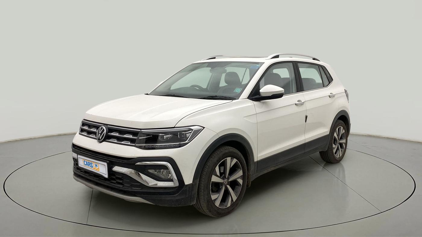 2022 Volkswagen TAIGUN TOPLINE 1.0 TSI AT, Petrol, Automatic, 36,216 km, Left Front Diagonal