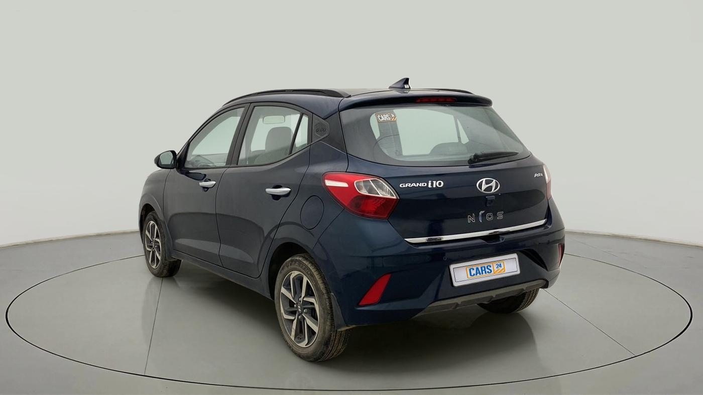 2021 Hyundai GRAND I10 NIOS ASTA AMT 1.2 KAPPA VTVT, Petrol, Automatic, 18,433 km, Left Back Diagonal