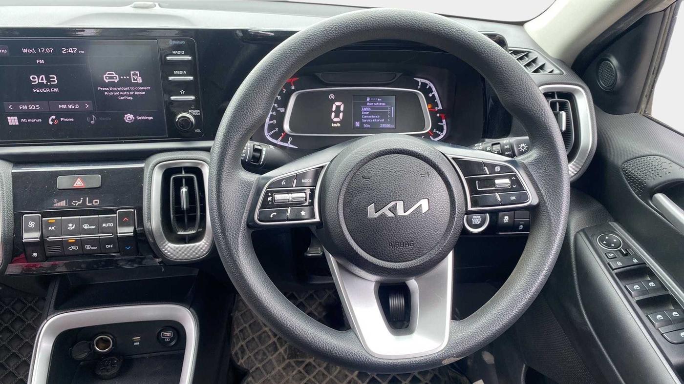2023 KIA SONET HTK PLUS 1.0 IMT, Petrol, Manual, 24,195 km, Steering Wheel Close Up