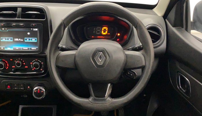 2019 Renault Kwid RXT 1.0 AMT (O), Petrol, Automatic, 33,894 km, Steering Wheel Close Up