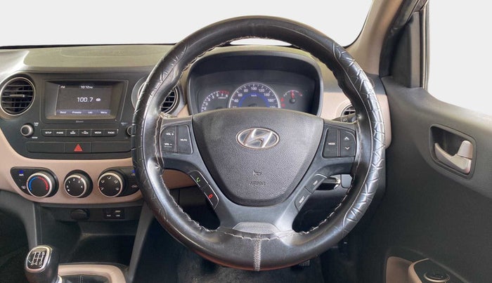 2017 Hyundai Grand i10 SPORTZ 1.2 KAPPA VTVT, Petrol, Manual, 86,009 km, Steering Wheel Close Up