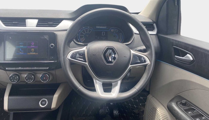 2022 Renault TRIBER RXZ AMT DUAL TONE, Petrol, Automatic, 22,225 km, Steering Wheel Close Up