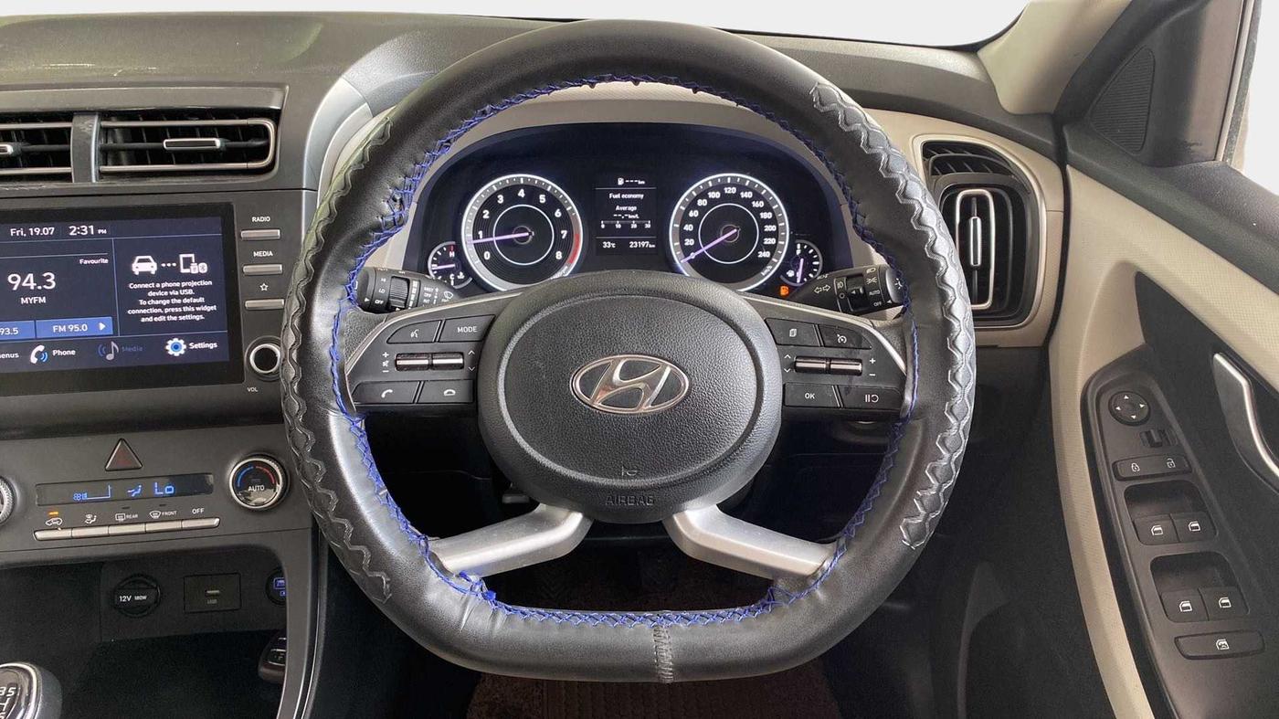 2021 Hyundai Creta S 1.5 PETROL, Petrol, Manual, 23,186 km, Steering Wheel Close Up