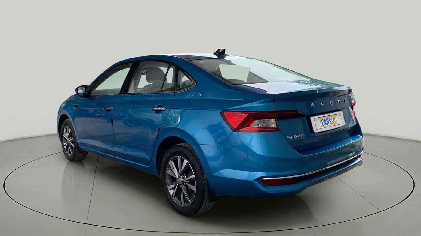 2022 Skoda SLAVIA STYLE 1.0L TSI AT, Petrol, Automatic, 33,039 km, Left Back Diagonal