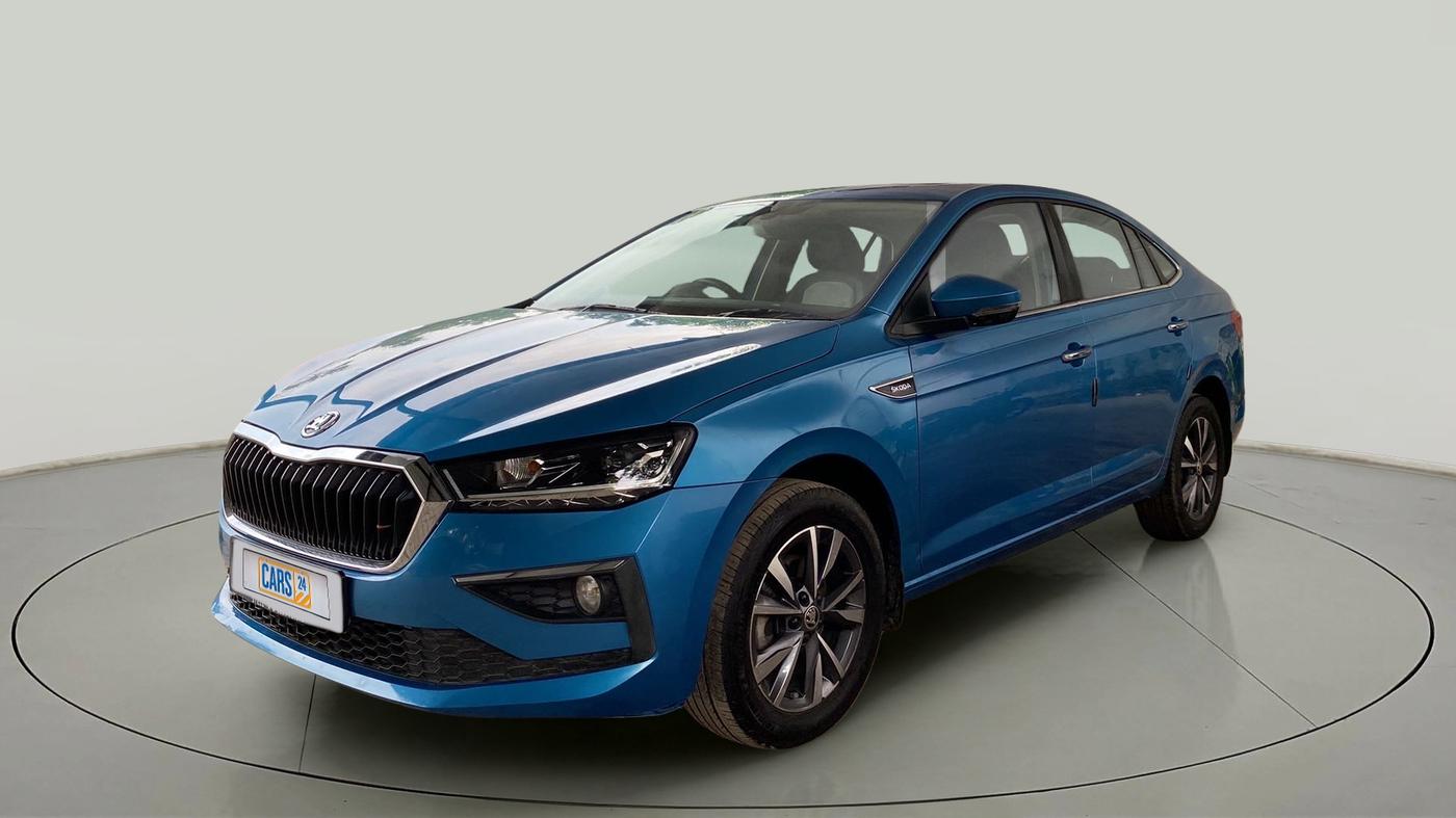 2022 Skoda SLAVIA STYLE 1.0L TSI AT, Petrol, Automatic, 33,039 km, Left Front Diagonal