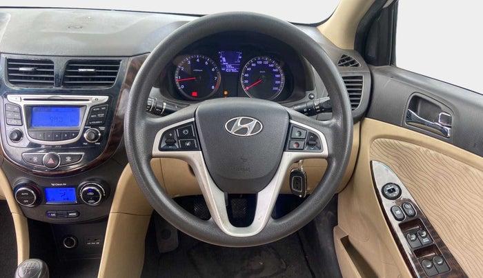 2013 Hyundai Verna FLUIDIC 1.6 VTVT EX, Petrol, Manual, 1,03,738 km, Steering Wheel Close Up