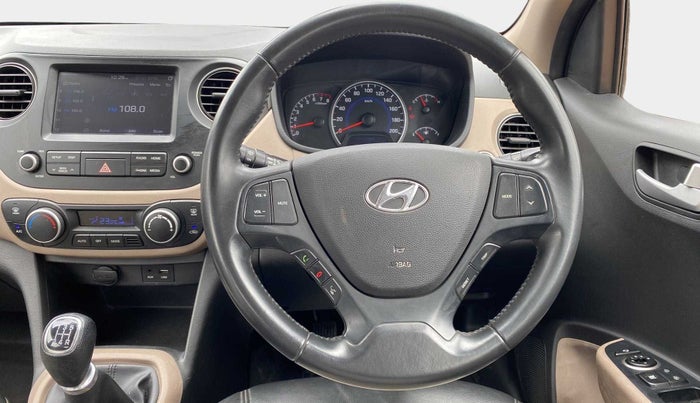 2017 Hyundai Grand i10 ASTA 1.2 KAPPA VTVT, Petrol, Manual, 40,795 km, Steering Wheel Close Up