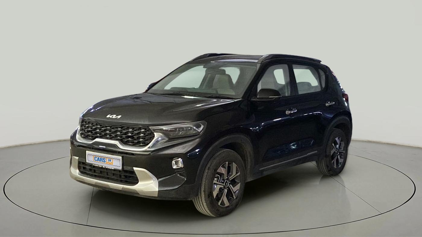 2021 KIA SONET HTX 1.0 IMT, Petrol, Manual, 24,996 km, Left Front Diagonal