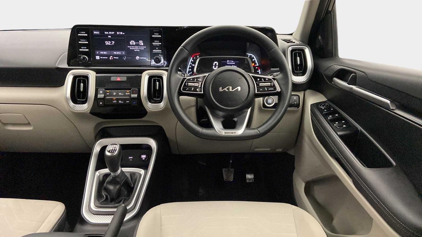 2021 KIA SONET HTX 1.0 IMT, Petrol, Manual, 24,996 km, Steering Wheel Close Up