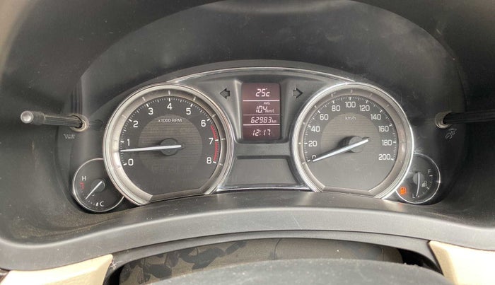 2017 Maruti Ciaz VXI+, Petrol, Manual, 62,978 km, Odometer Image