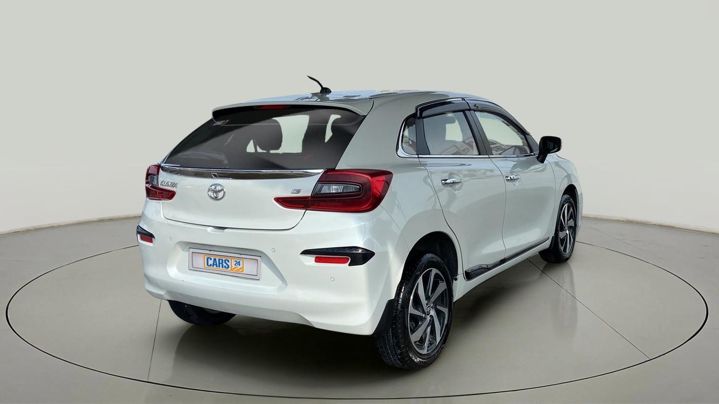 2022 Toyota Glanza G AMT, Petrol, Automatic, 12,312 km, Right Back Diagonal