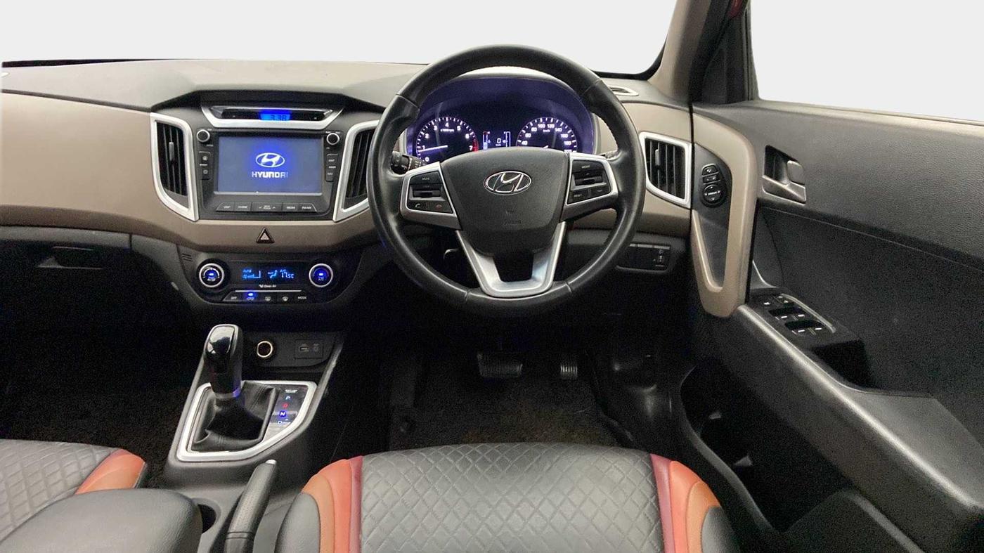 2017 Hyundai Creta SX PLUS AT 1.6 PETROL, Petrol, Automatic, 41,973 km, Steering Wheel Close Up