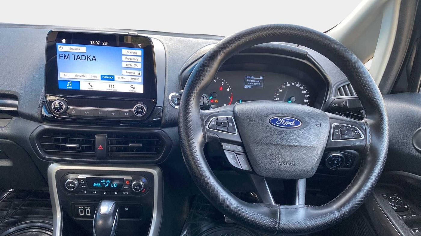 2018 Ford Ecosport TITANIUM + 1.5L PETROL AT, Petrol, Automatic, 46,047 km, Steering Wheel Close Up