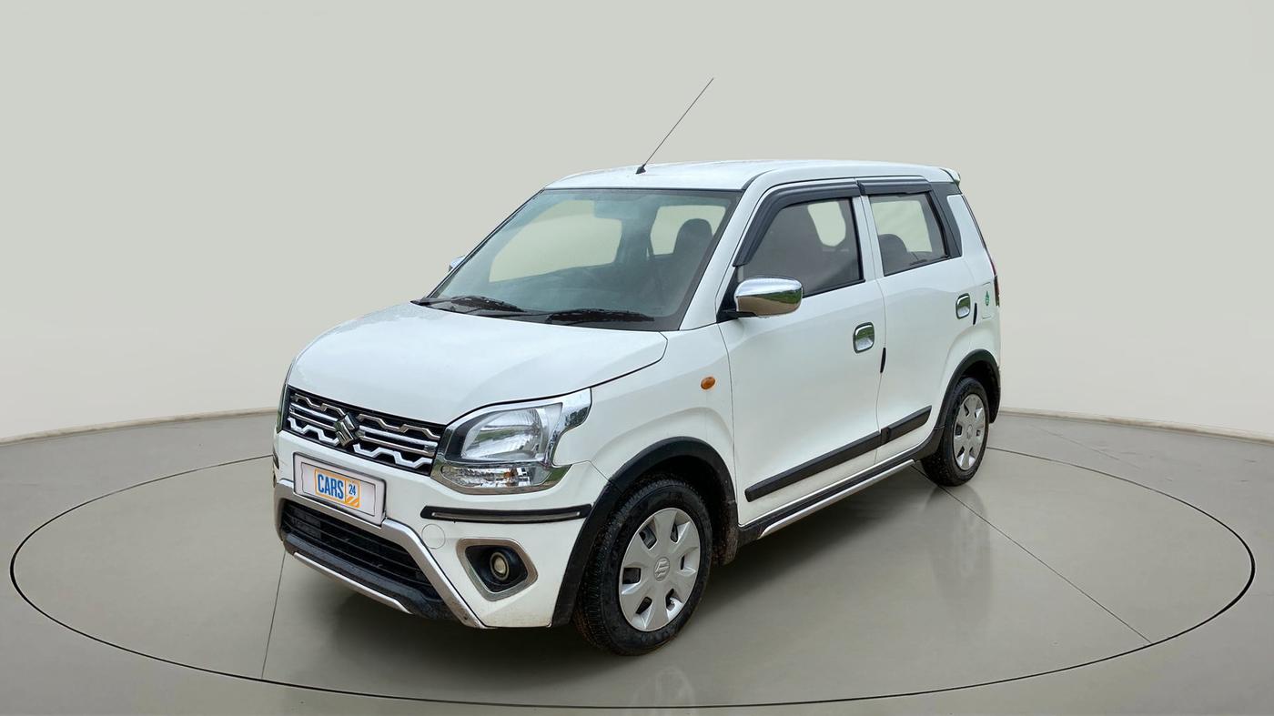 2019 Maruti New Wagon-R VXI 1.0 AMT, Petrol, Automatic, 95,456 km, Left Front Diagonal