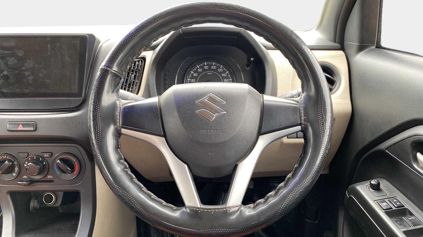 2019 Maruti New Wagon-R VXI 1.0 AMT, Petrol, Automatic, 95,456 km, Steering Wheel Close Up