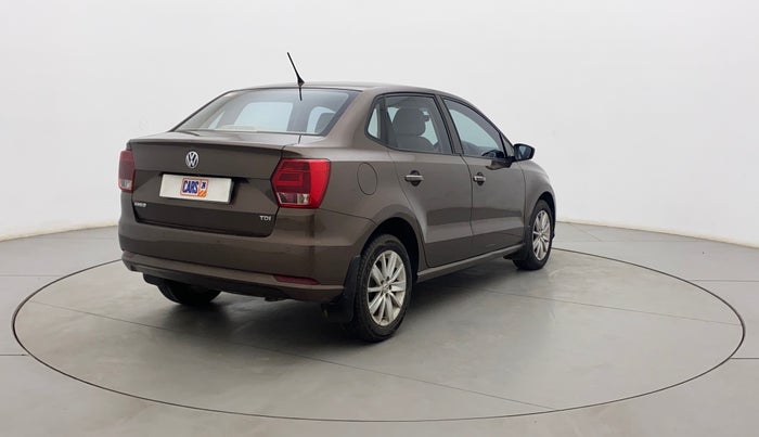 2017 Volkswagen Ameo HIGHLINE PLUS 1.5L AT 16 ALLOY, Diesel, Automatic, 80,448 km, Right Back Diagonal