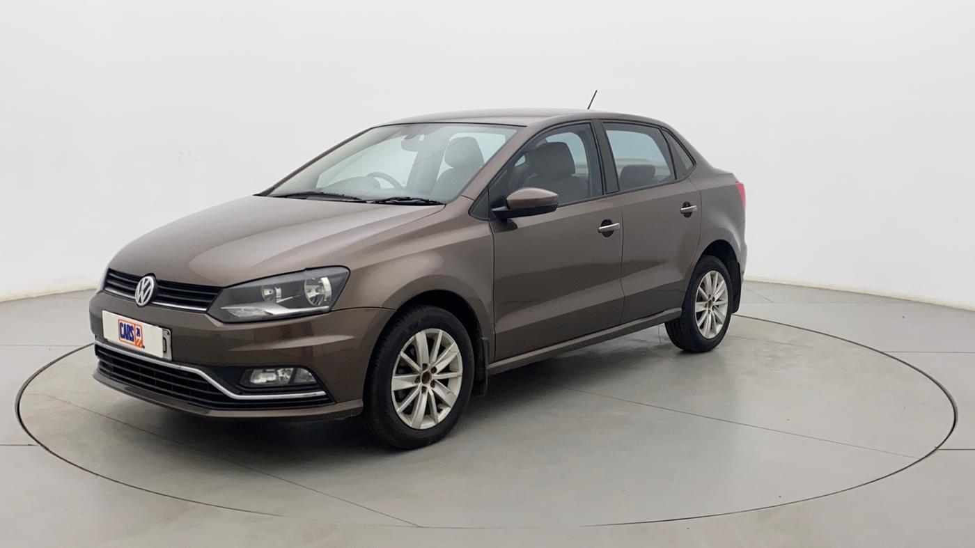 2017 Volkswagen Ameo HIGHLINE PLUS 1.5L AT 16 ALLOY, Diesel, Automatic, 80,448 km, Left Front Diagonal