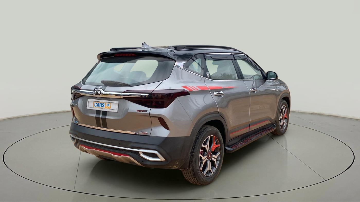 2019 KIA SELTOS GTX PLUS DCT 1.4 PETROL, Petrol, Automatic, 29,077 km, Right Back Diagonal