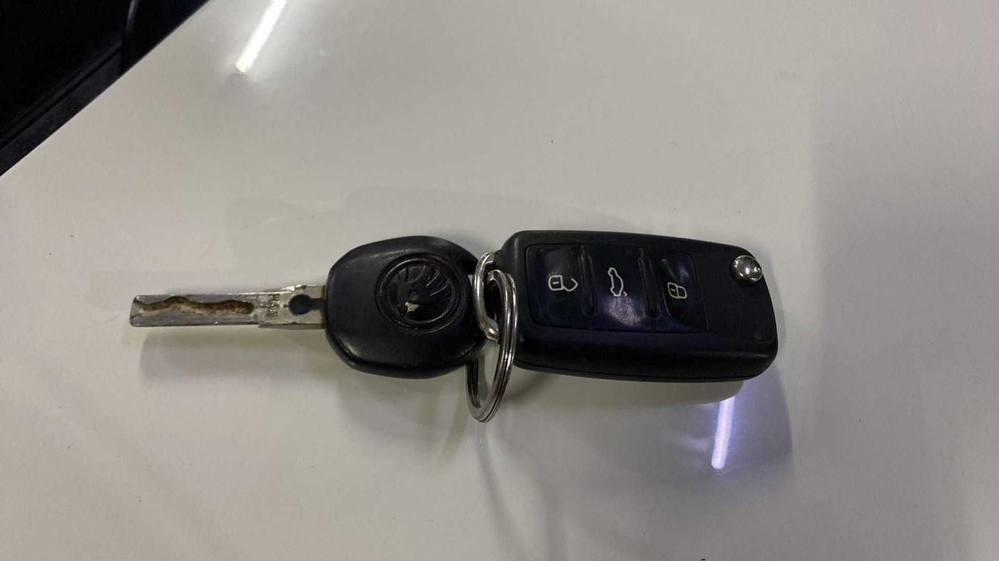 2018 Skoda Rapid STYLE 1.6 MPI, Petrol, Manual, 65,205 km, Key Close Up