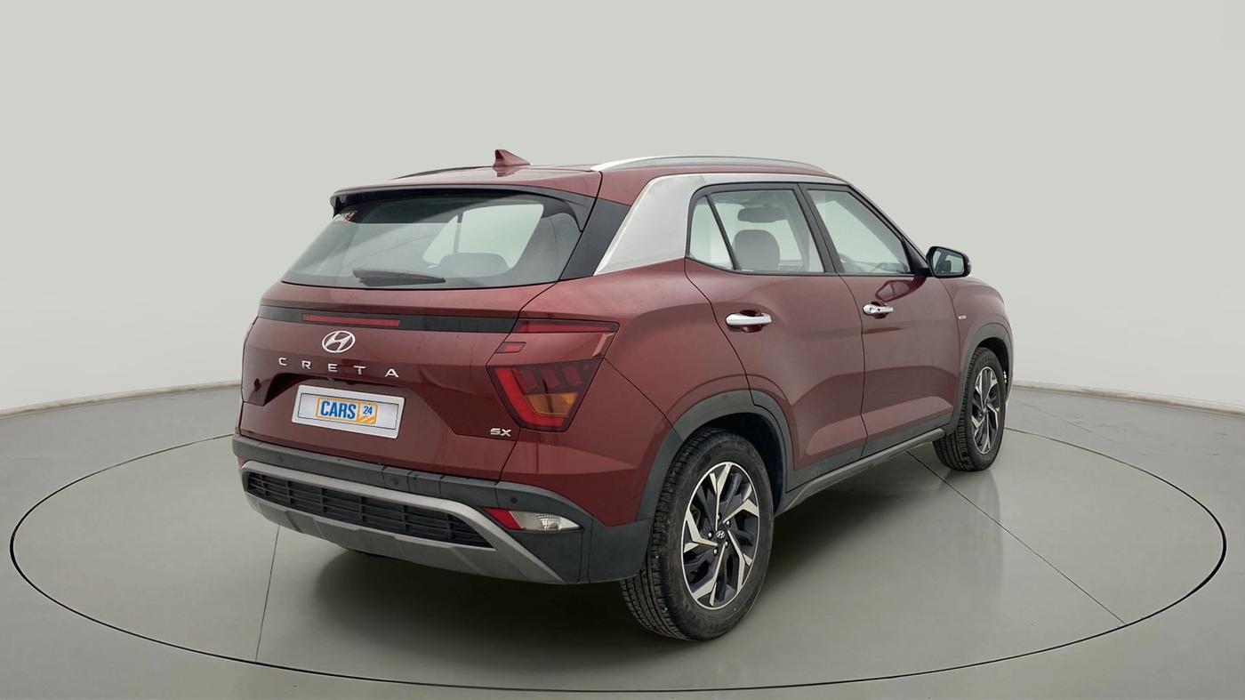2020 Hyundai Creta SX (O) IVT 1.5 PETROL, Petrol, Automatic, 26,720 km, Right Back Diagonal