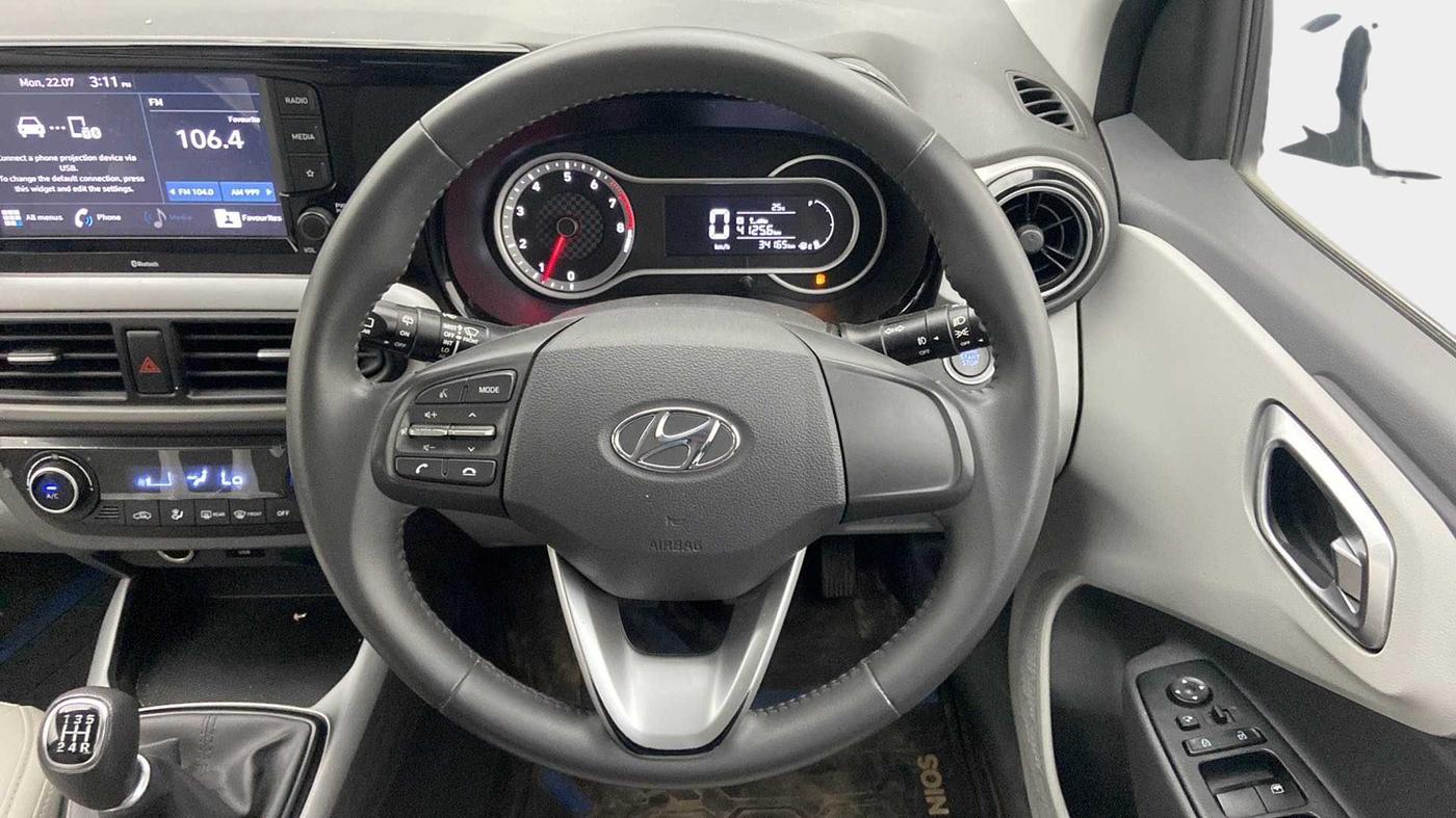 2020 Hyundai GRAND I10 NIOS ASTA 1.2 KAPPA VTVT, Petrol, Manual, 34,100 km, Steering Wheel Close Up
