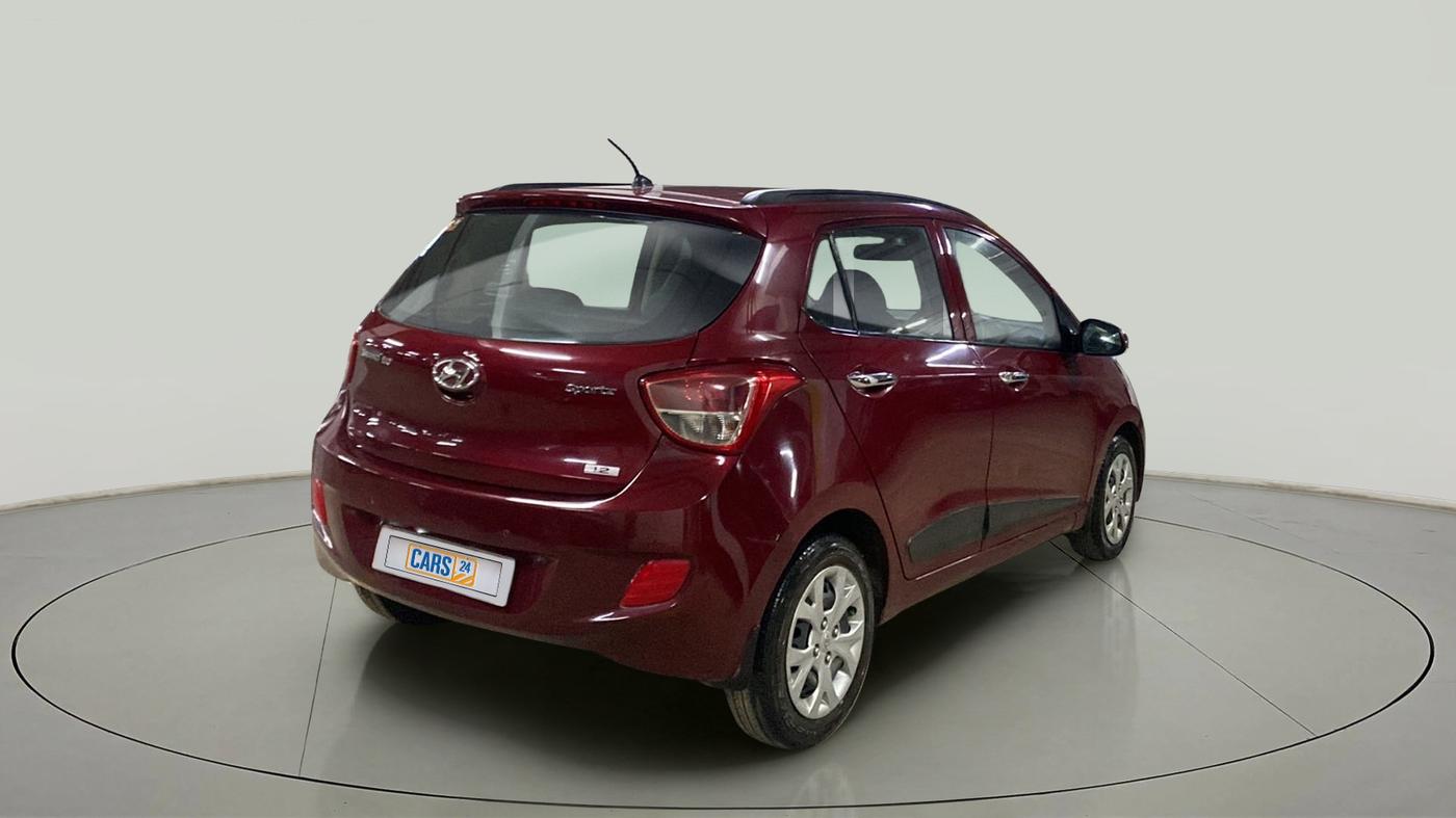 2014 Hyundai Grand i10 SPORTZ 1.2 KAPPA VTVT, Petrol, Manual, 1,00,375 km, Right Back Diagonal