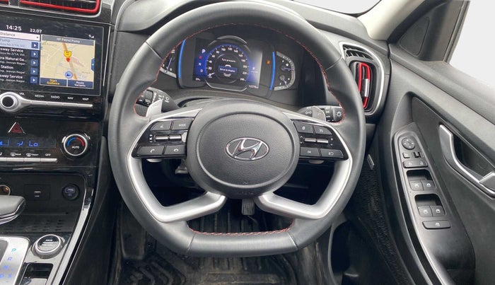 2022 Hyundai Creta SX (O) IVT KNIGHT 1.5 PETROL, Petrol, Automatic, 12,273 km, Steering Wheel Close Up
