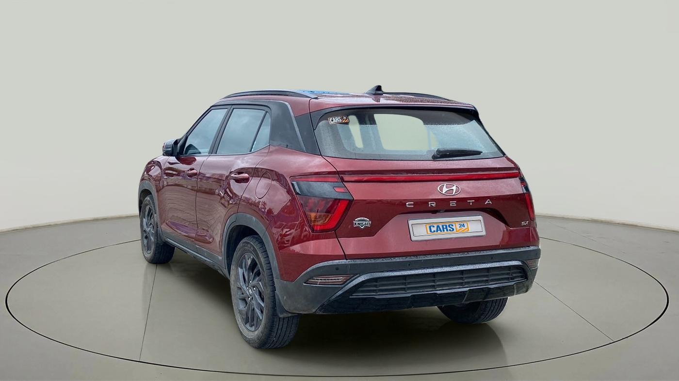 2022 Hyundai Creta SX (O) IVT KNIGHT 1.5 PETROL, Petrol, Automatic, 12,273 km, Left Back Diagonal