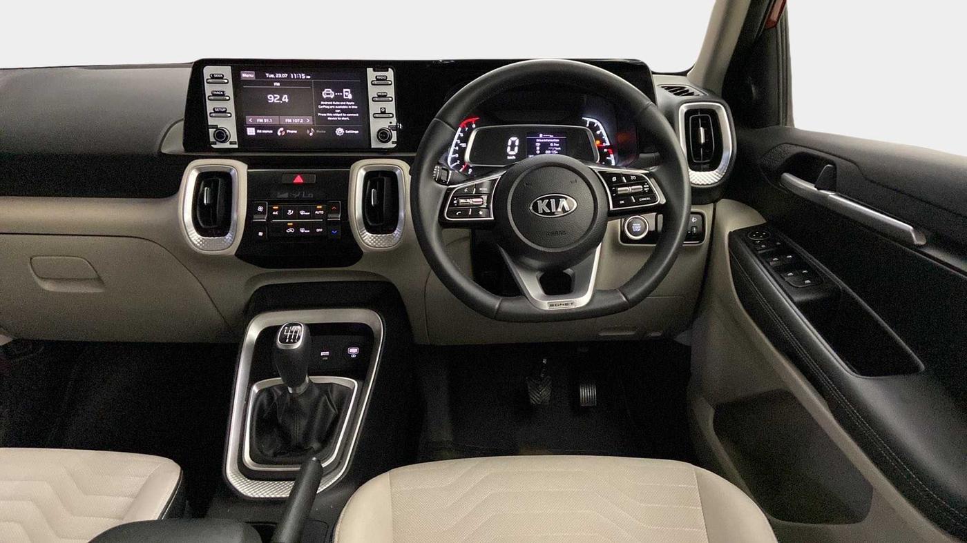 2021 KIA SONET HTX 1.0 IMT, Petrol, Manual, 22,016 km, Steering Wheel Close Up