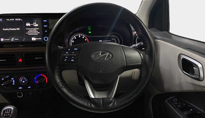 2021 Hyundai AURA SX 1.2, Petrol, Manual, 14,950 km, Steering Wheel Close Up