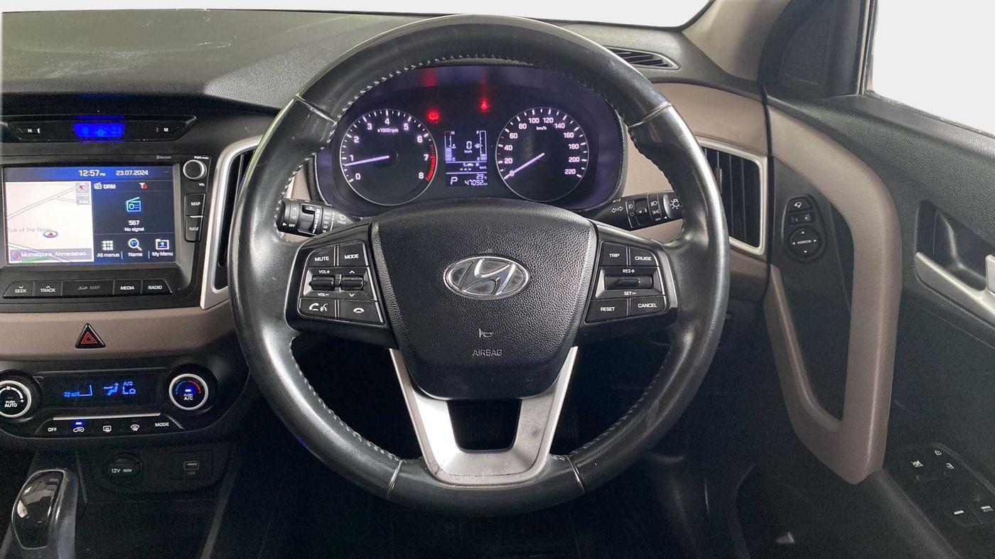 2019 Hyundai Creta SX AT 1.6 PETROL, Petrol, Automatic, 47,152 km, Steering Wheel Close Up