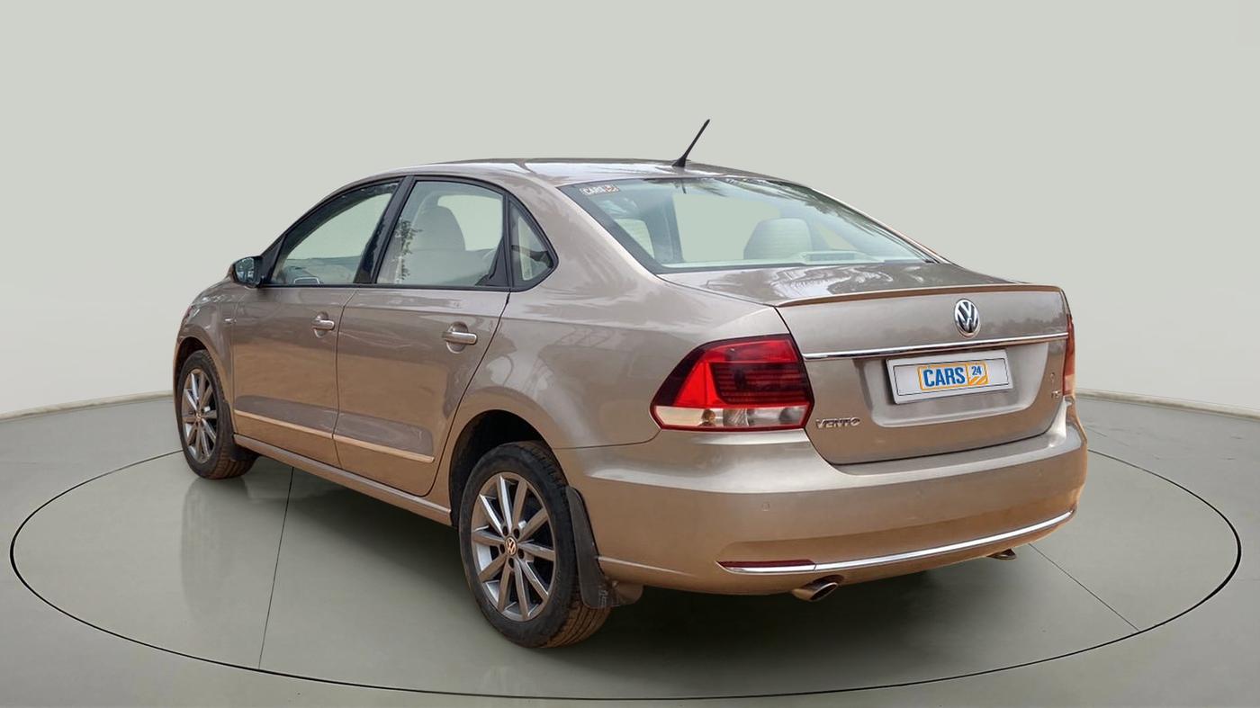 2019 Volkswagen Vento HIGHLINE PLUS 1.2 AT 16 ALLOY, Petrol, Automatic, 41,272 km, Left Back Diagonal