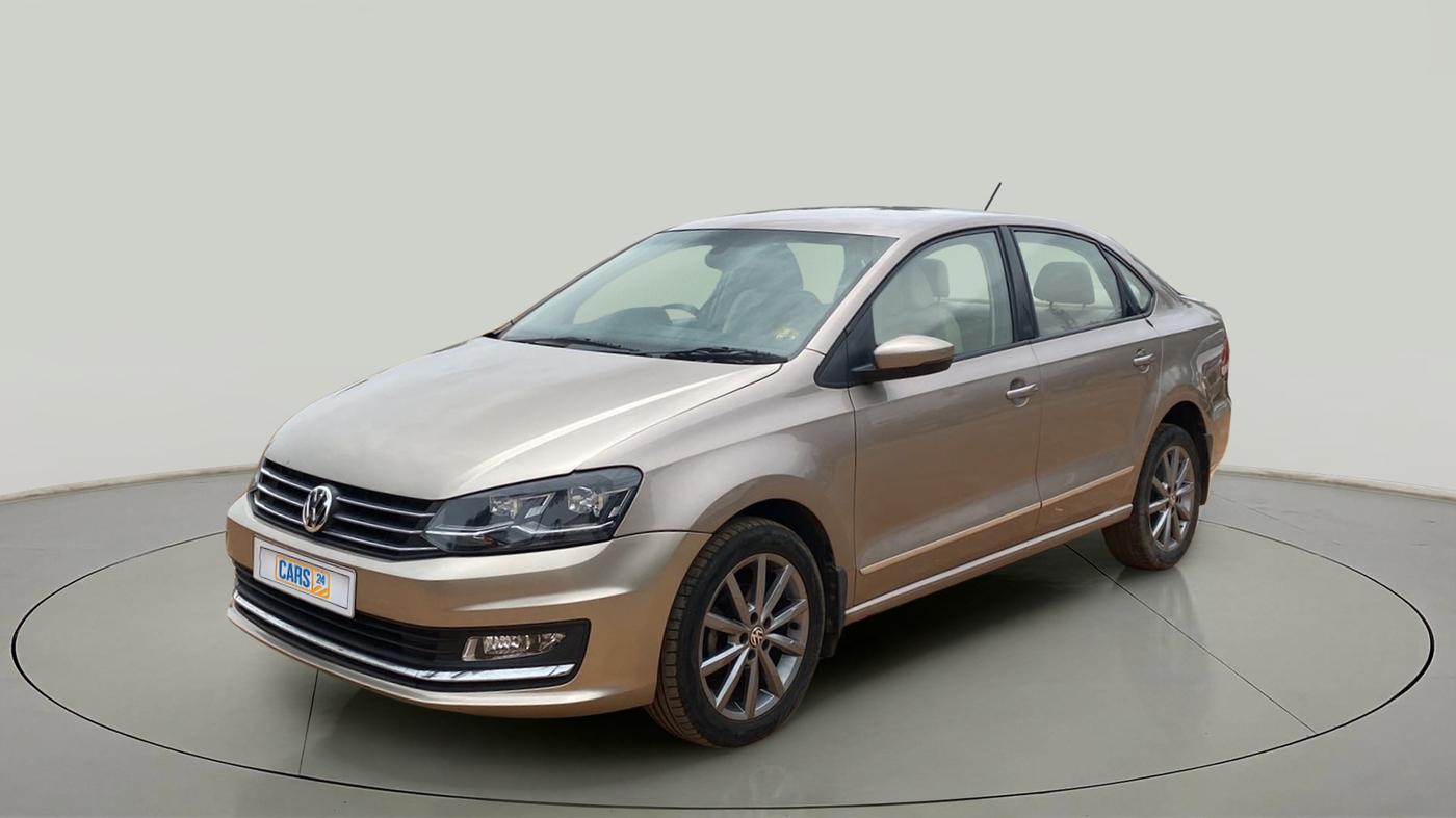 2019 Volkswagen Vento HIGHLINE PLUS 1.2 AT 16 ALLOY, Petrol, Automatic, 41,272 km, Left Front Diagonal