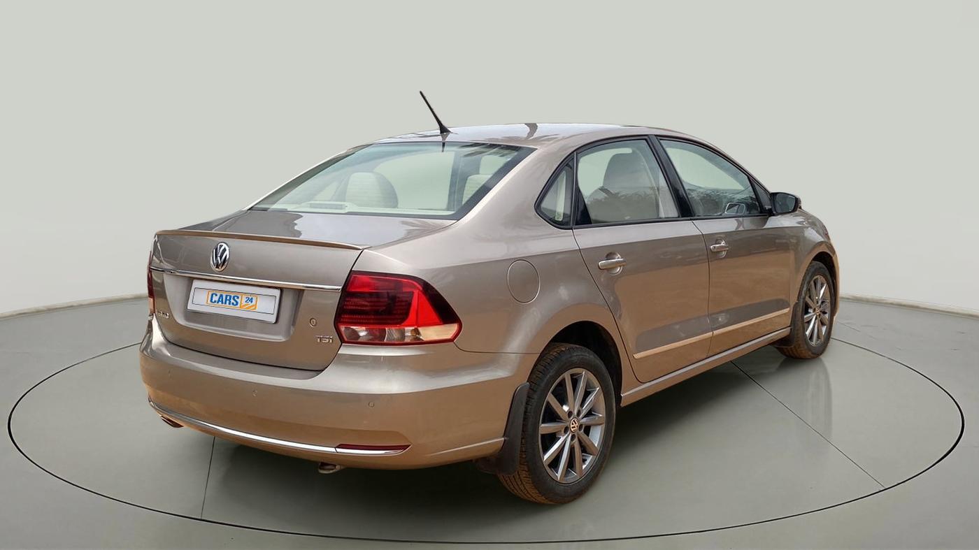 2019 Volkswagen Vento HIGHLINE PLUS 1.2 AT 16 ALLOY, Petrol, Automatic, 41,272 km, Right Back Diagonal