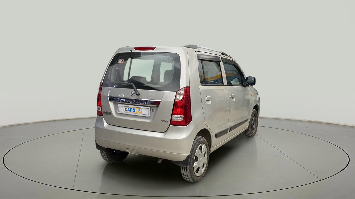2017 Maruti Wagon R 1.0 VXI, Petrol, Manual, 43,683 km, Right Back Diagonal