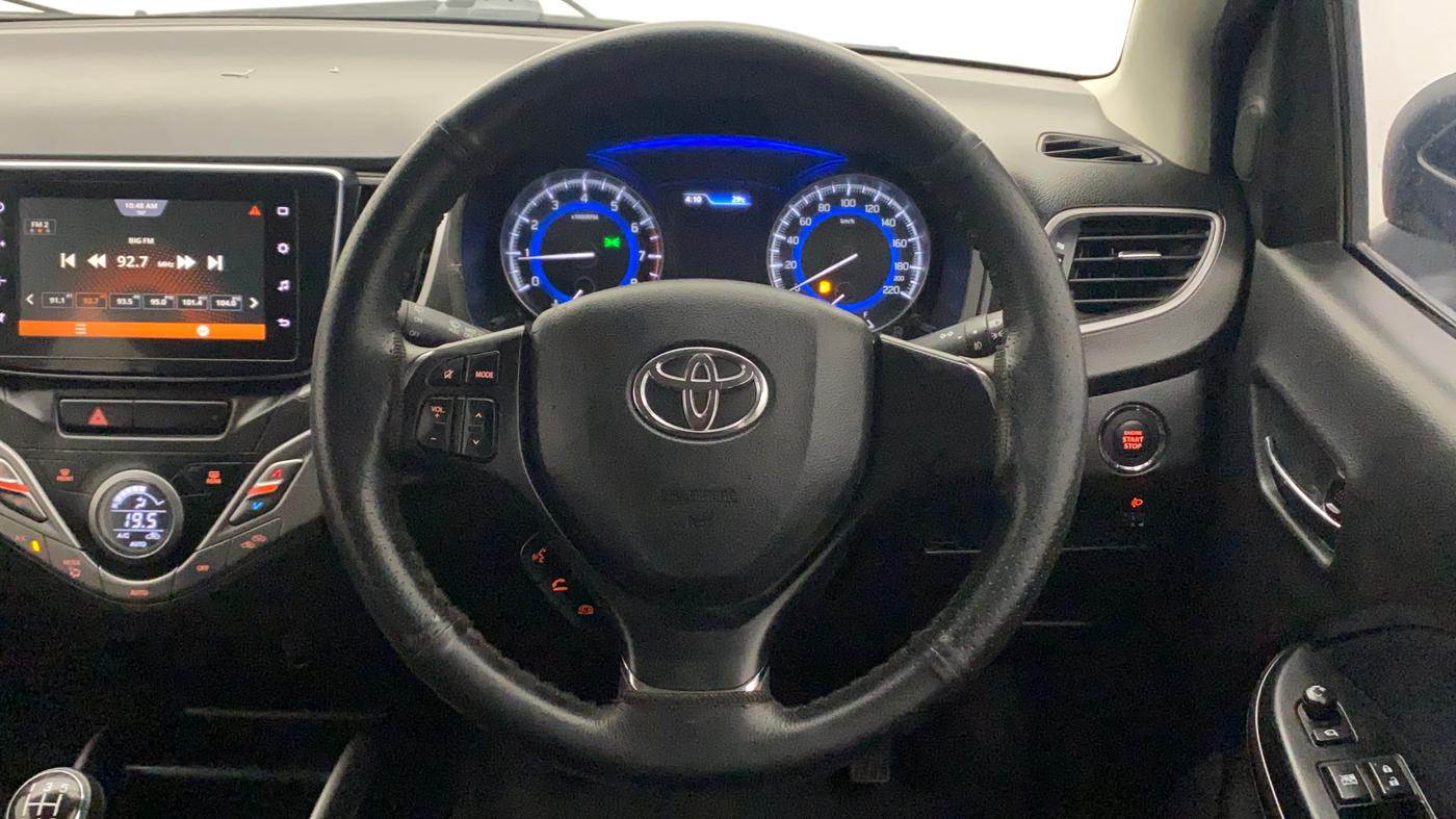2020 Toyota Glanza G, Petrol, Manual, 13,430 km, Steering Wheel Close Up