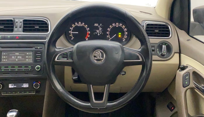 2015 Skoda Rapid 1.5 TDI CR ELEGANCE AT, Diesel, Automatic, 73,609 km, Steering Wheel Close Up