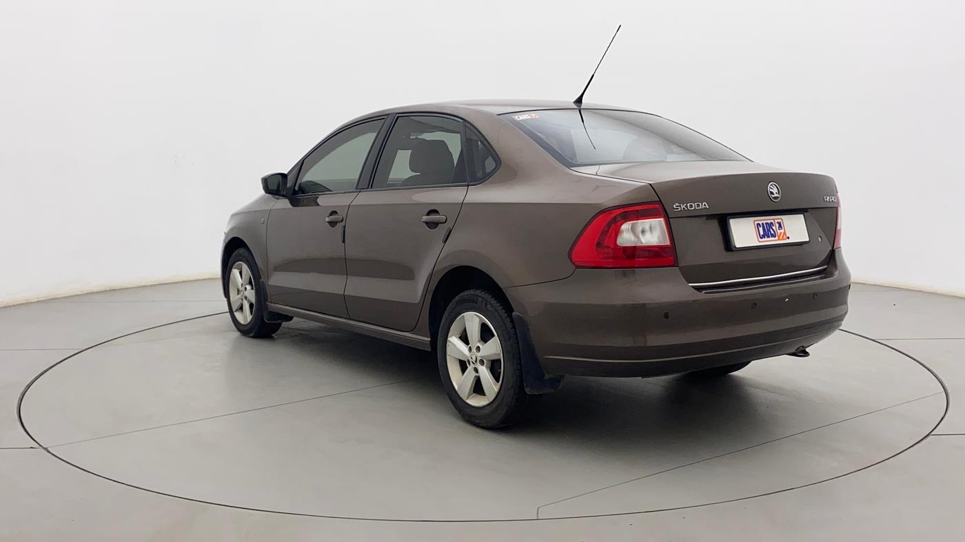 2015 Skoda Rapid 1.5 TDI CR ELEGANCE AT, Diesel, Automatic, 73,609 km, Left Back Diagonal